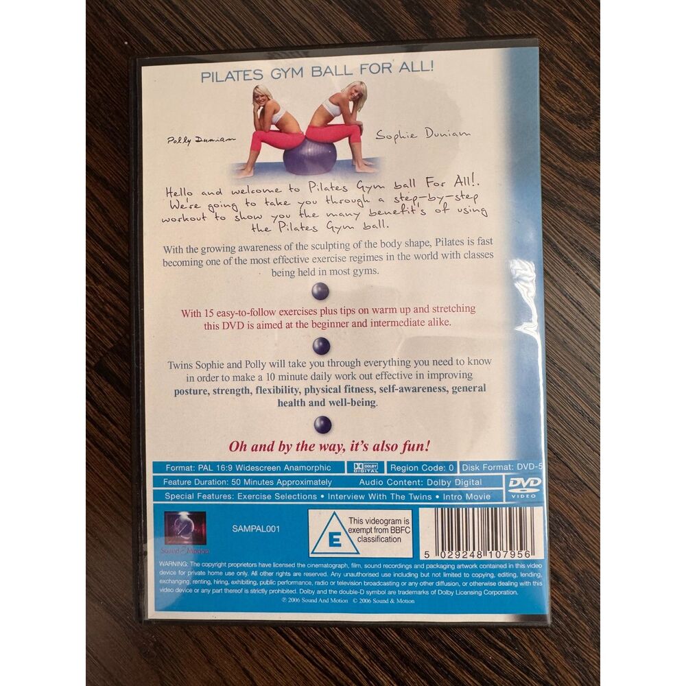 DVD Pilates Gym Ball for All - Picture 2 of 2